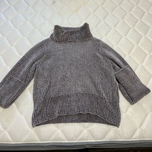 grey turtle neck sweater large.